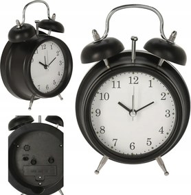 Álló ébresztőóra analóg h17x12 cm Kandalló óra Retro komód