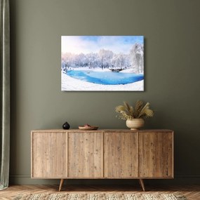 Kép - Jeges tó (90x60 cm)