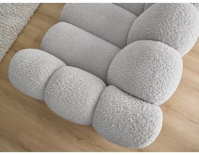 Világosszürke buklé kanapé 232 cm Hippolyte – Bobochic Paris