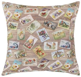 Bellatex Pillow EMA húsvéti képeslap párna, 45 x 45 cm