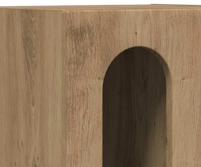 Éjjeli asztal 2 pcs Artisan tölgy 40 x 35 x 50 cm Faanyag