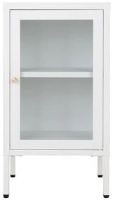 Dalby vitrin, 1 ajtó, acél, fehér 38x35x70 cm