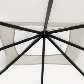 krémszínű pavilon 3 x 3 x 2,6 m 160 g/m²
