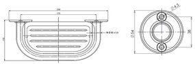 AQUALINE 8006 szappantartó, fehér