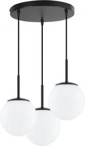 Brilagi - MILO kábeles függeszték 3xE27/60W/230V fekete