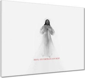 Vászonkép 50x40 Jesus Ich vertraue Dich