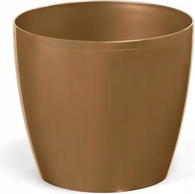 Dekorációs kaspó műanyag arany virágokkal 21 cm Magnólia