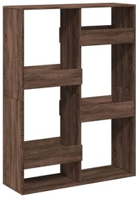 barna tölgy színű szerelt fa térelválasztó 100 x 33 x 135 cm