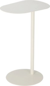 Kiegészítő Asztal Fém Fehér Loft 35 X 25 X 53 CM Modern Kanapéhoz
