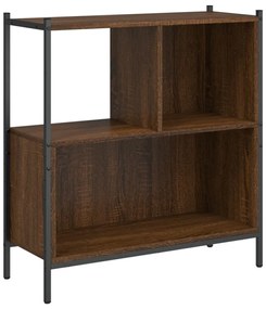 barna tölgy színű szerelt fa könyvszekrény 72 x 28 x 77,5 cm