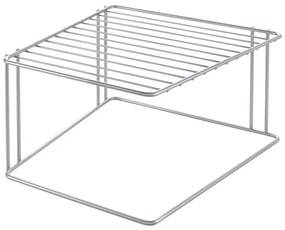 Ezüstszínű acél kiegészítő polc 25x25 cm Boxe – Metaltex