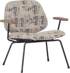 Bézs zsenília fotel Aure – WOOOD