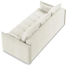 Bézs kinyitható-tárolóhelyes kanapé 225 cm Moku – Makamii