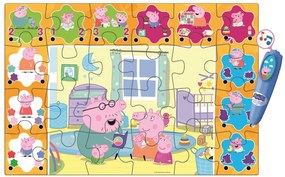Peppa malac Reading interaktív 24 db-os puzzle Clementoni