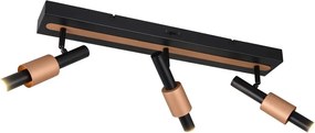 Fekete-bronzszínű LED spotlámpa 20,5x63 cm Ikaris – Trio Select