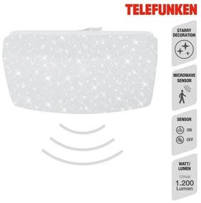 Telefunken 601906TF - LED mennyezeti lámpa szenzorral LED/12W/230V 4000K