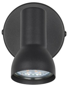 Fekete spotlámpa ø 8 cm Cantar – Trio