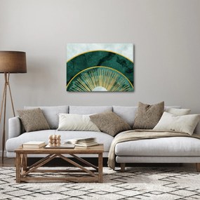 Kép - Arany textúrájú formák (70x50 cm)