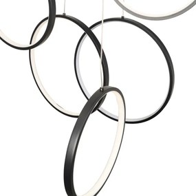 Brilagi - ECHO LED függeszték kábelen, 80 W, 230 V, 4000 K, átm. 50 cm, fekete