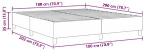 Boxspring Ágy Sötétszürke Szuper King Kordbársonyos Anyag