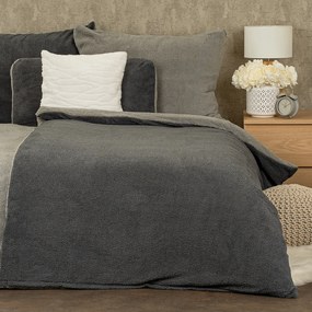 4Home Teddy gyapjú hatású ágyneműhuzat, szürke, 140 x 200 cm, 70 x 90 cm