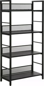 Könyvespolc oszlop szekrény Raw R4 fekete 121cm Sig