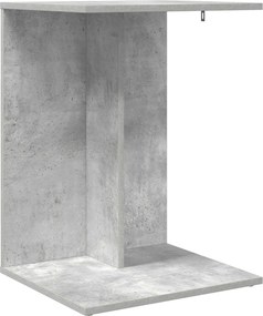 vidaXL Oldal asztal Beton Szürke 45 x 40 x 62,5 cm Faanyag