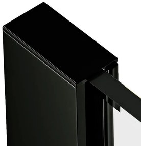 Erga Paris profilsín zuhanyparavánokhoz, üvegvastagság 8mm, hossz 200cm, fekete matt, ERG-V02-PARIS-PROFILE-BK