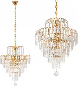 KristĂĄly CsillĂĄr Arany LĂłgĂł Glamour Nappali Konyha FĂŒrdĆszoba E14