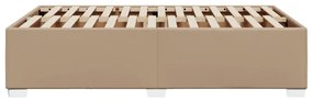 cappuccino színű műbőr ágykeret 120 x 200 cm