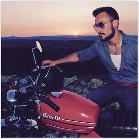 Poszterek 100x100 Motorkerékpár motor