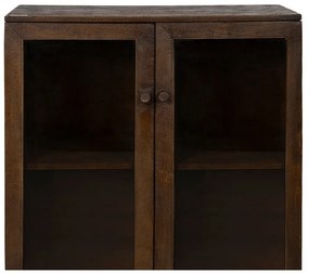 Barna mangófa tálalószekrény 80x100x40 cm Ravi – Ixia