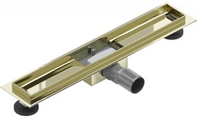 Mexen Lapos rozsdamentes zuhanytĂĄlca 60 cm - tĂĄlcatest fedĂ©l nĂ©lkĂŒl, arany, 1515060