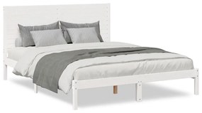 fehér tömör fa extra hosszú ágykeret matrac nélkül 160 x 210 cm