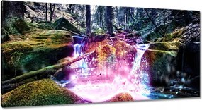 Vászonkép 115x55 Patak a hegyekben Tájkép