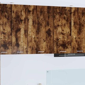 Függő szekrény Riga Füstölt tölgy és fehér 50 x 31 x 80 cm