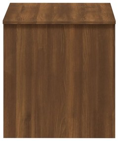 Barna tölgyszínű szerelt fa dohányzóasztal 102x50,5x52,5 cm