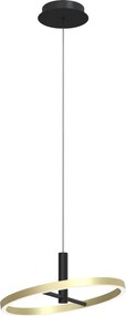 AVIANO LIGHTING 6016-104L BREST Modern Led Függesztett Lámpa Fekete, Arany LED IP20
