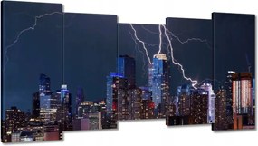 Festmények 150x80 New York éjszaka