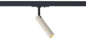 Modern bézs spotlámpa fekete színnel 1 fázisú sínrendszerhez - Iconic Ivy
