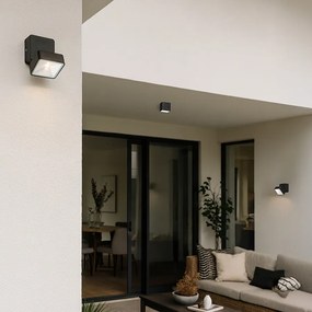 RENDL FLAVIO SQ přisazená černá 230V LED 6W 110° IP54 3000K