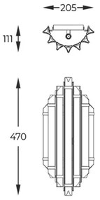 Zuma Line 003064-024601 - Fali lámpa ALEXANDRIA 2xG9/42W/230V arany