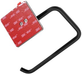 Falra szerelhető wc papír tartó Black 322191A