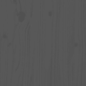 szürke tömör fenyőfa ágyfejtámla 206 x 4 x 100 cm