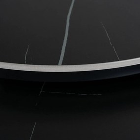 Zestaw Stolików JERRY Czarny márvány/Czarny