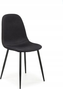 K-449 klasszikus fekete szék Halmar fekete lábakkal és ülőfelülettel