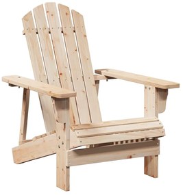 tömör fenyőfa Adirondack szék zsámollyal