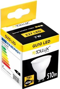 Meleg fehér LED izzó GU10, 7 W – Sollux