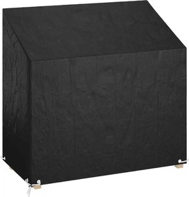 vidaXL polietilén kerti pad huzat 8 fűzőlyukkal 130 x 70 x 70/88 cm