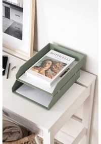 Zöld karton rendszerező szett 5 db-os dokumentumokhoz Holger Canvas Paper Laminate – Bigso